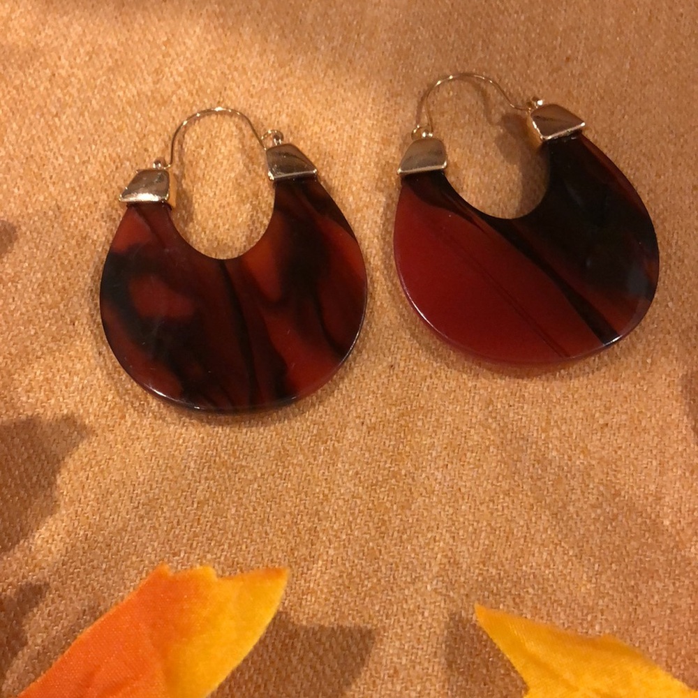 Tortoiseshell Colored Earrings for SALE